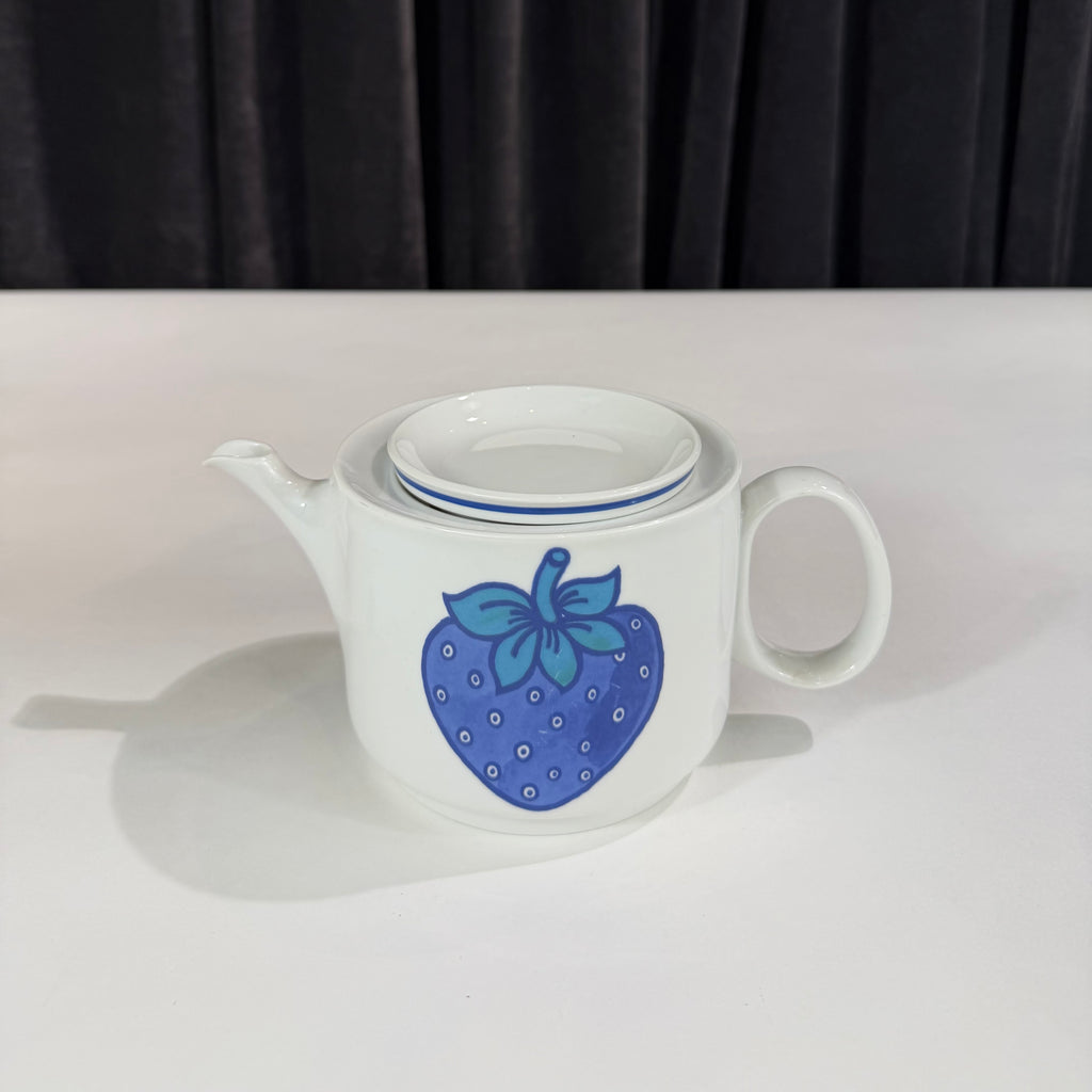 Richard Ginori "Fragoletta" Blue Strawberry Tea & Coffee Service