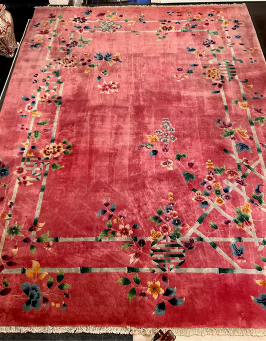 Antique Nichols Art Deco Chinese Rug