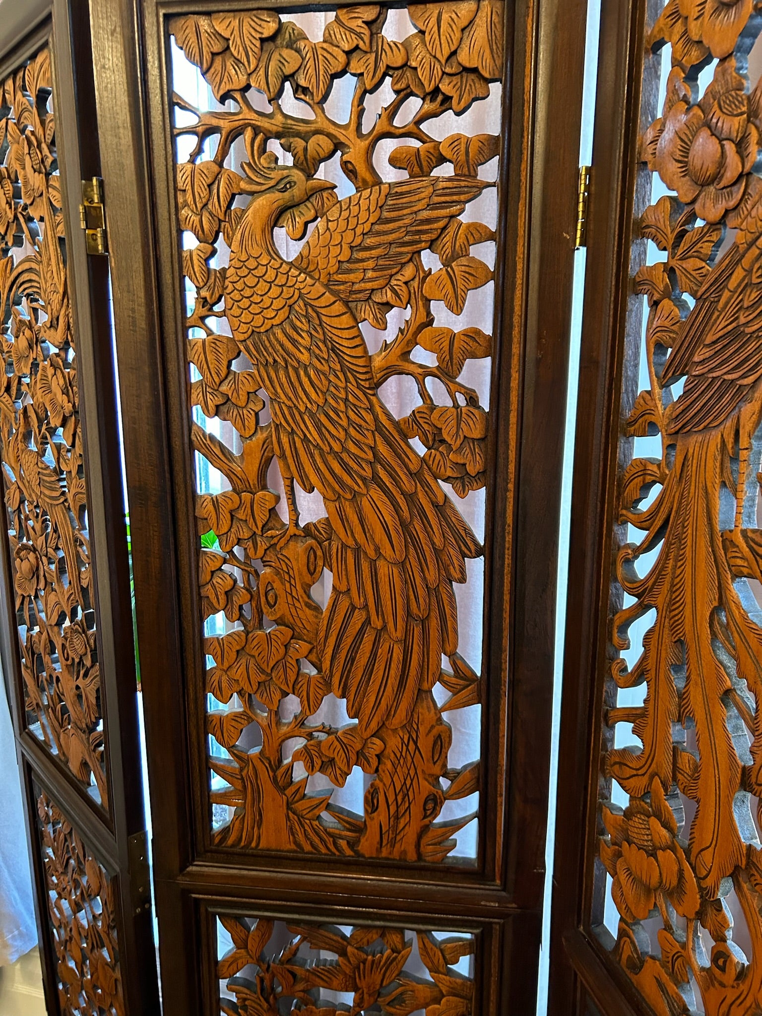 Carved Asian Screen