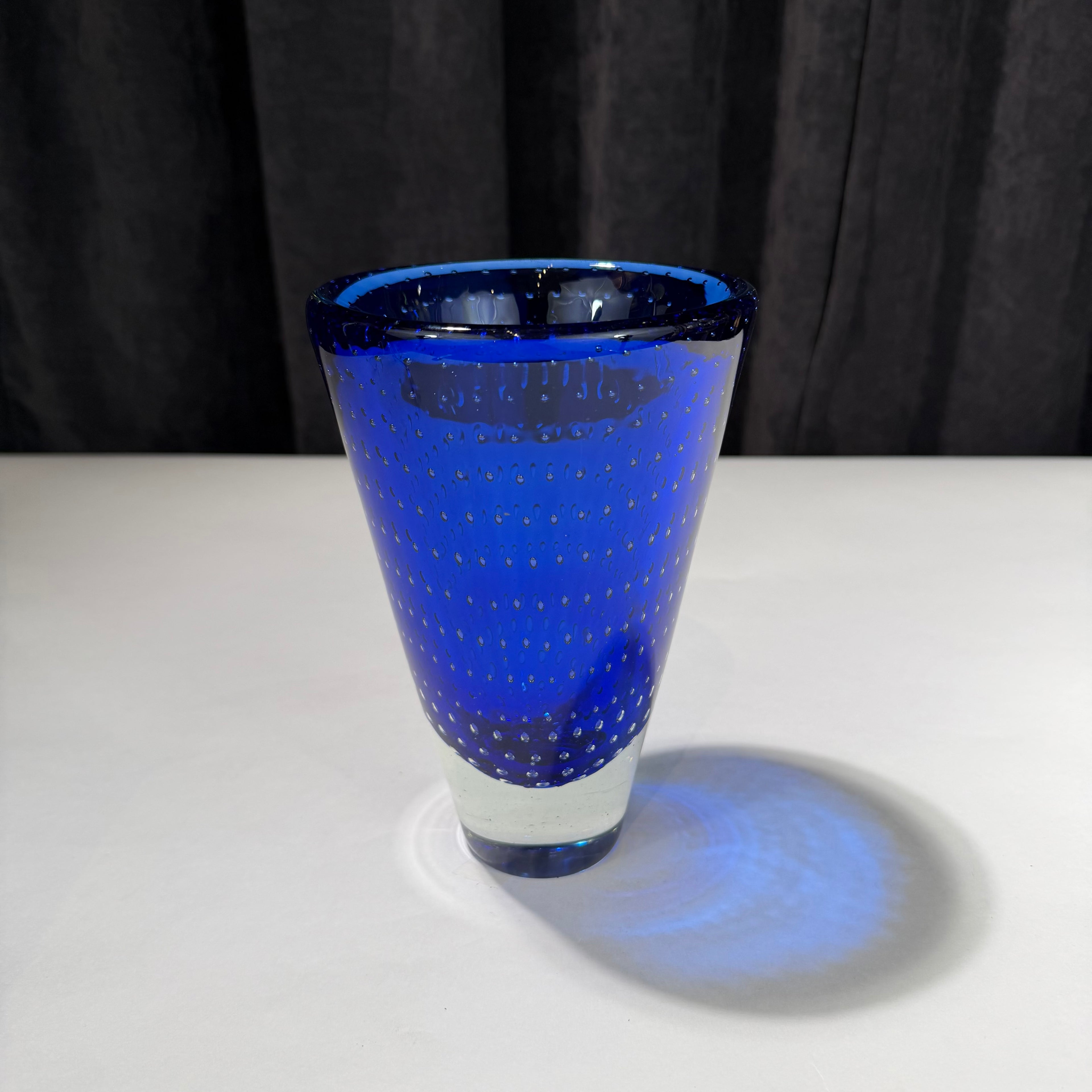 Bullicante Mid-Century Cobalt Vase