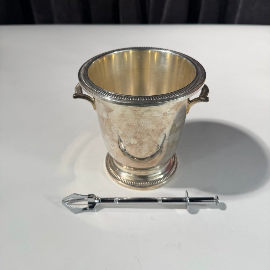 French Small Ice Bucket with Thongs