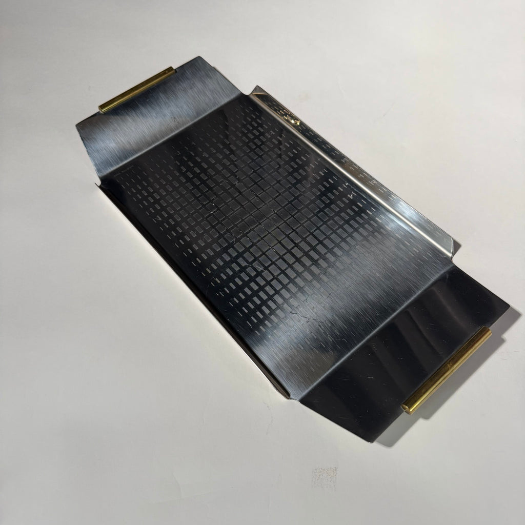 Anna Bulgheroni Chrome & Brass Serving Tray