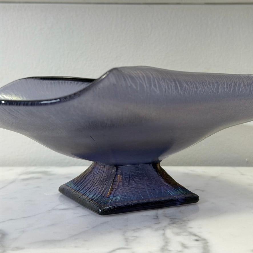 Northwood Tree of Life Purple Carnival Glass Bowl Early 20th Century