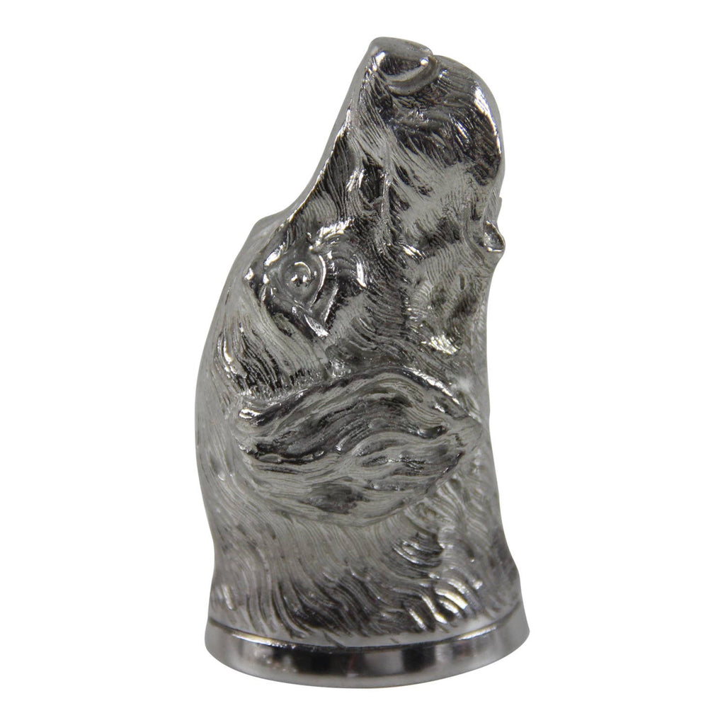 English Pewter Dog Head Jigger