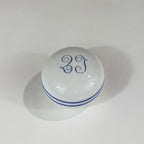Richard Ginori Striped Porcelain Pill Box
