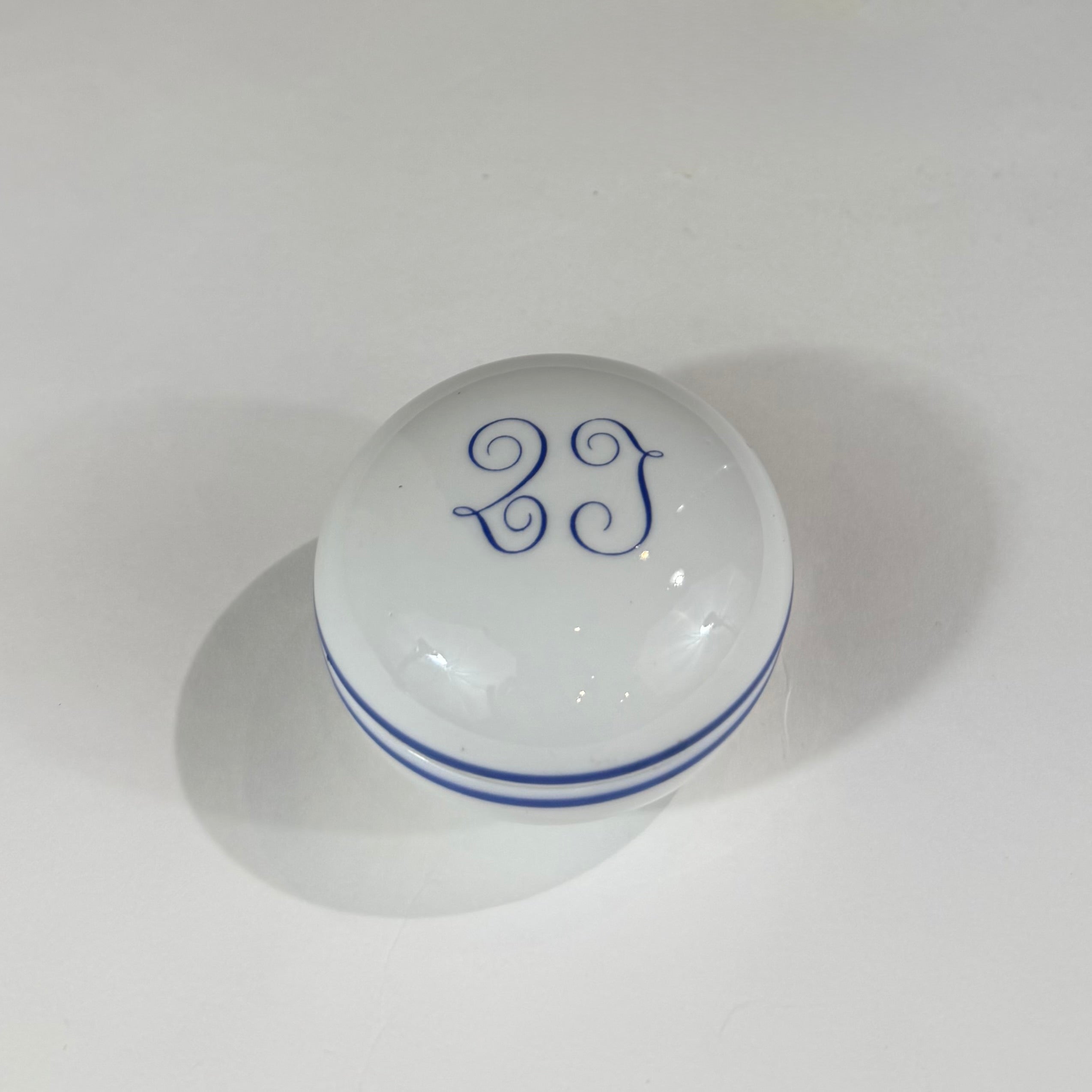 Richard Ginori Striped Porcelain Pill Box