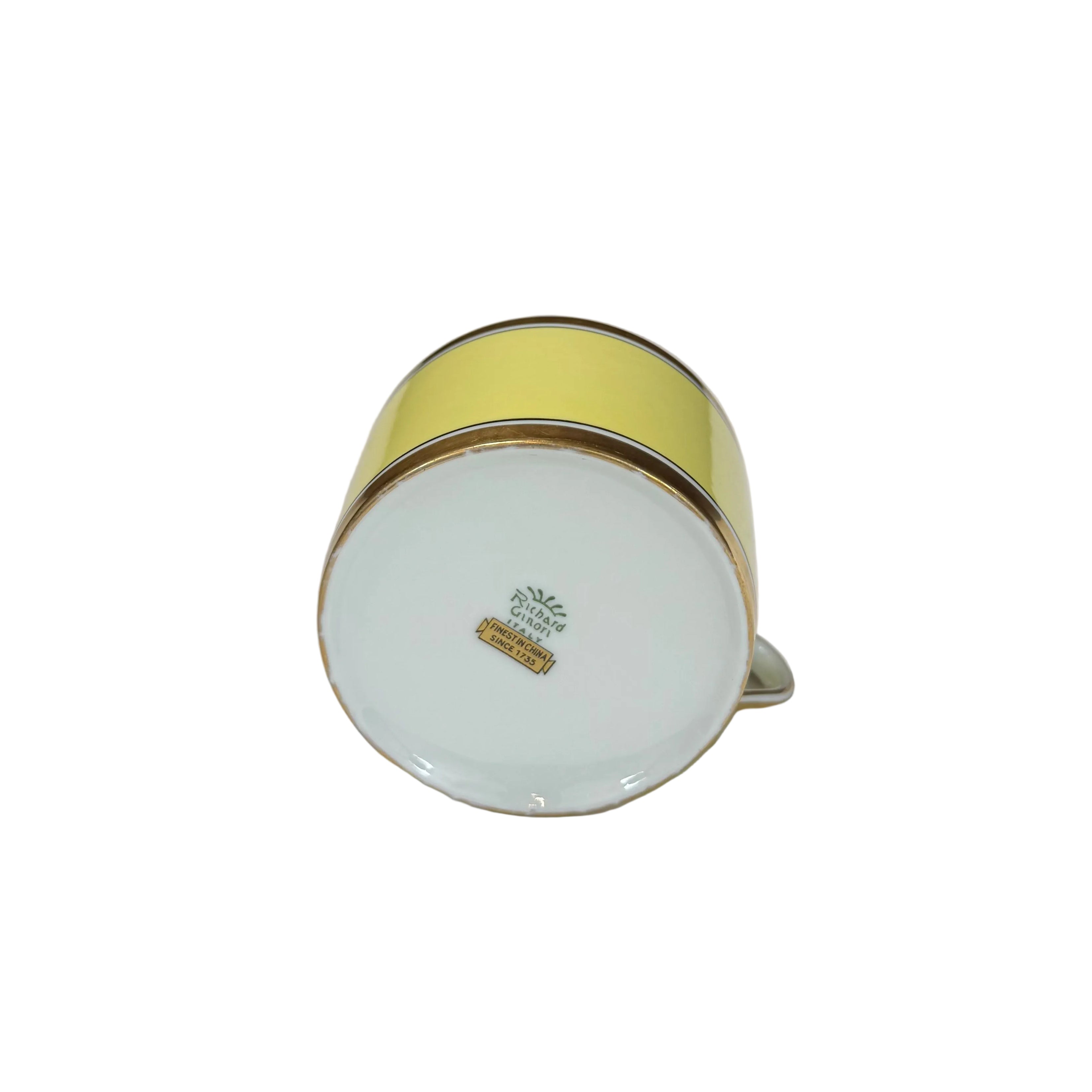 Ginori Impero Yellow  Cup and Saucer