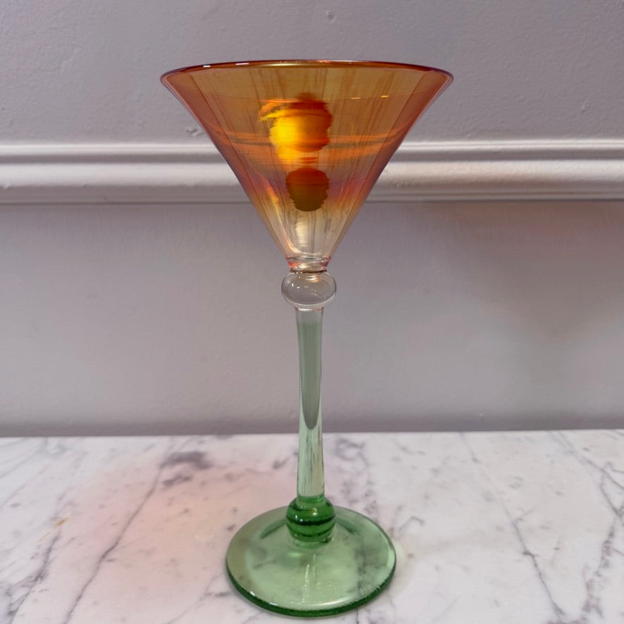 Strini Art Glass Martini Glass