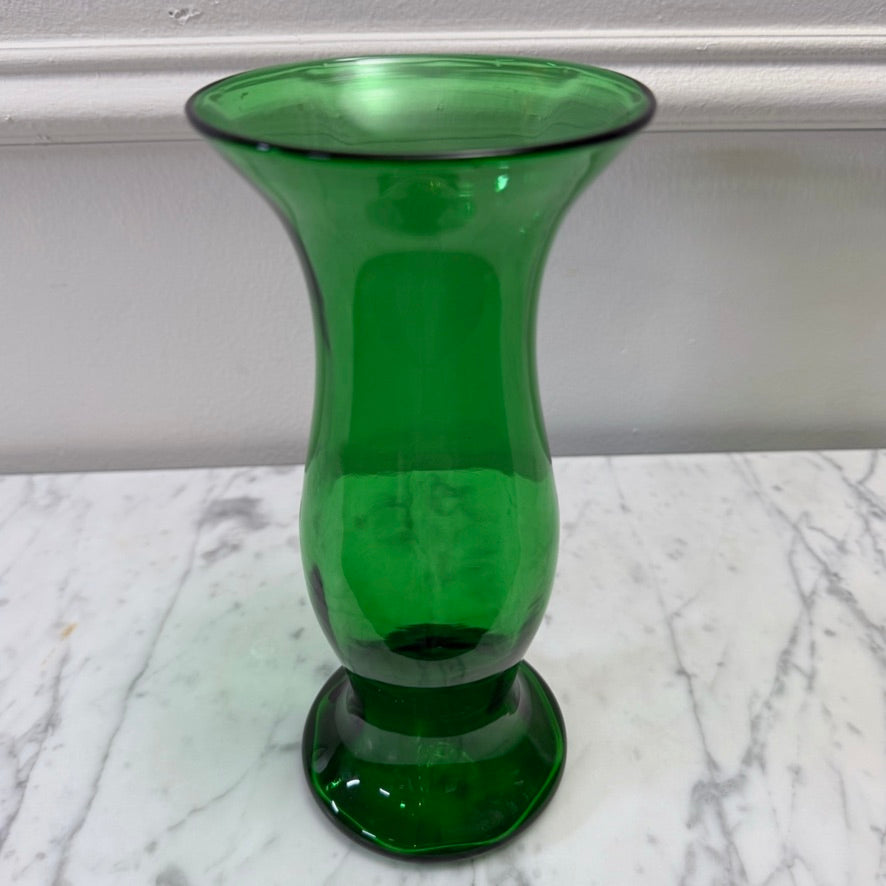 Green Art Glass Vase