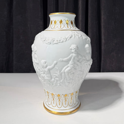19th Century Capodimonte Glazed Ceramic Vase