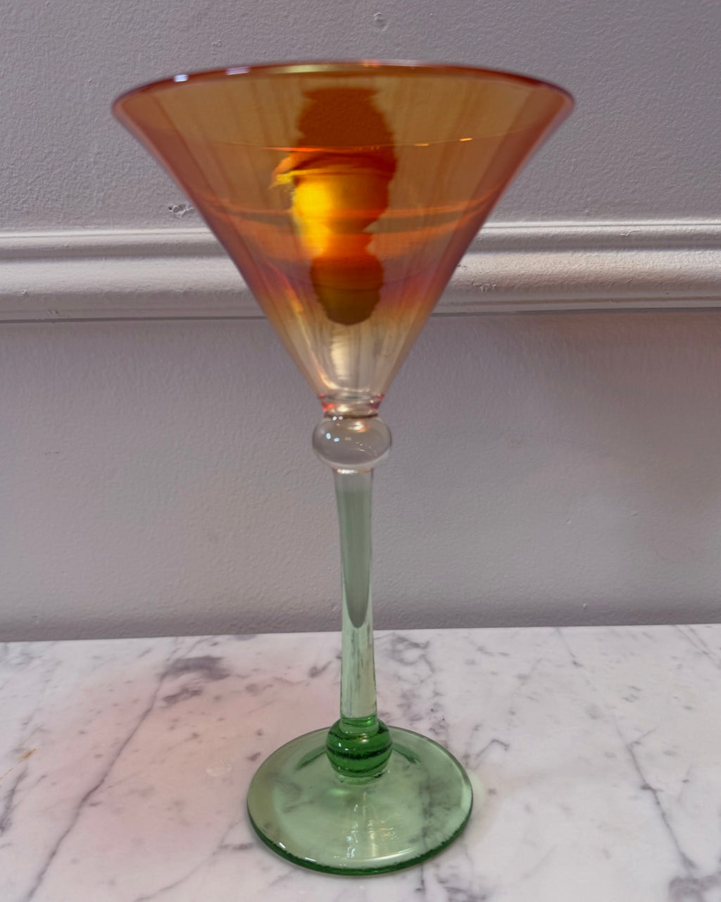 Strini Art Glass Martini Glass