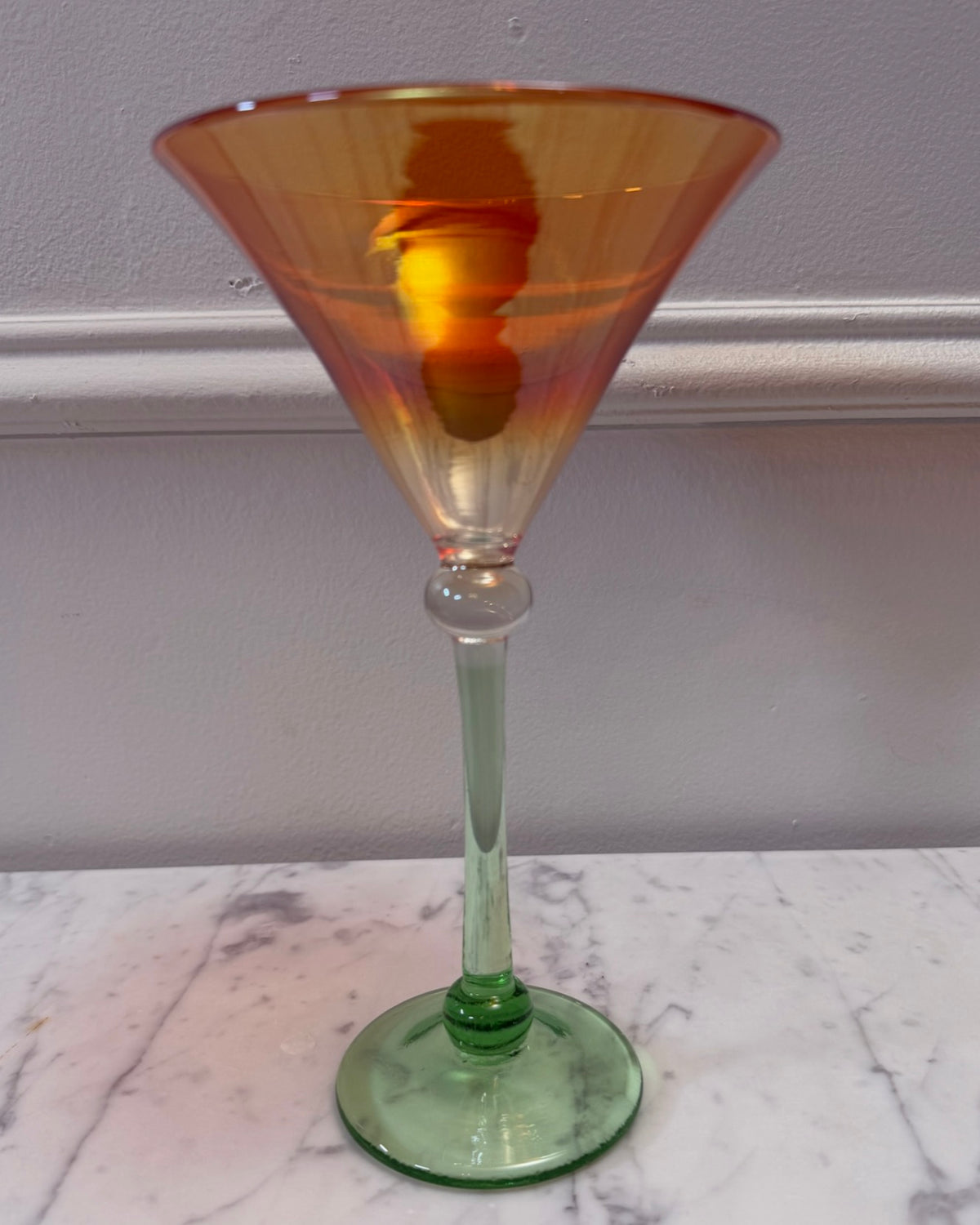 Strini Art Glass Martini Glass