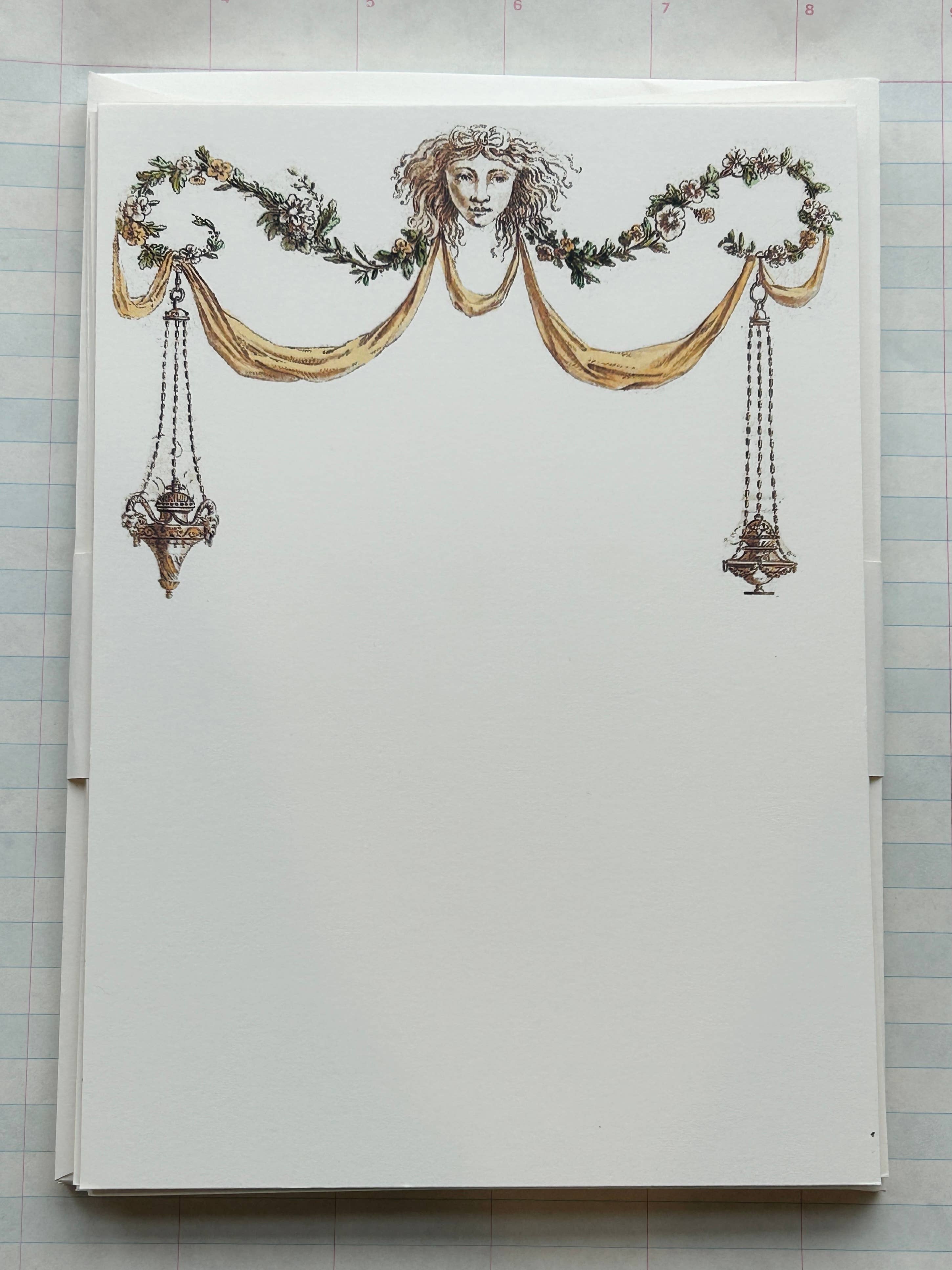Goddess Laurel Stationery Set