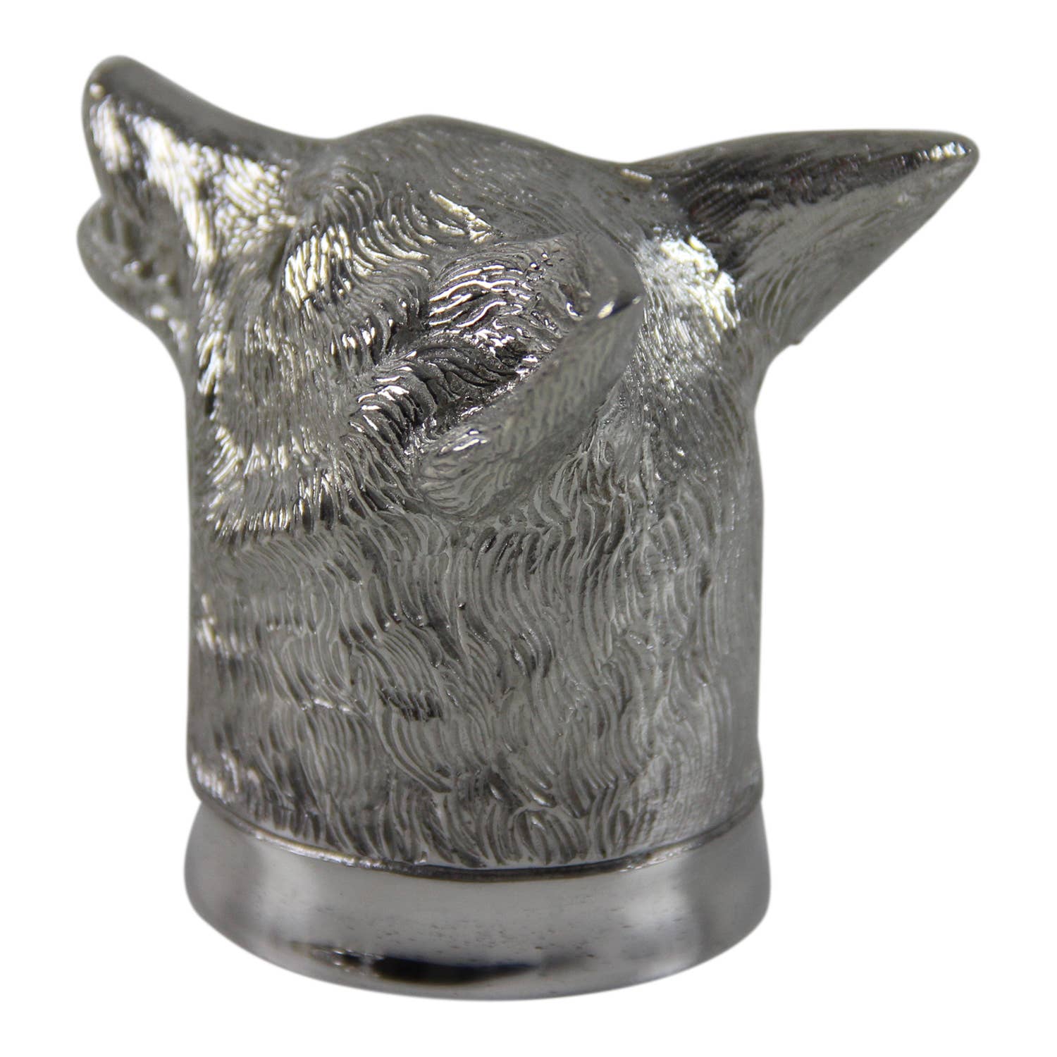 English Pewter Fox Head Jigger