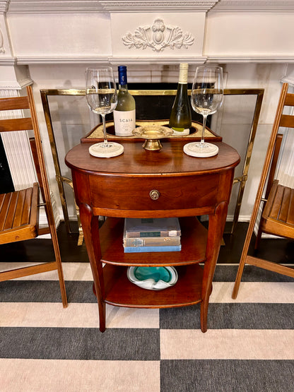 Vintage Wine Tasting Table