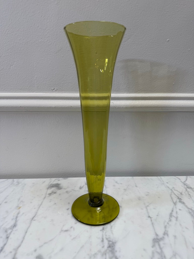 Yellow Art Glass Vessel