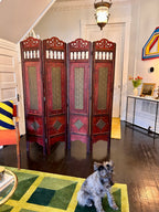 Wood and Brass Partition (Screen)