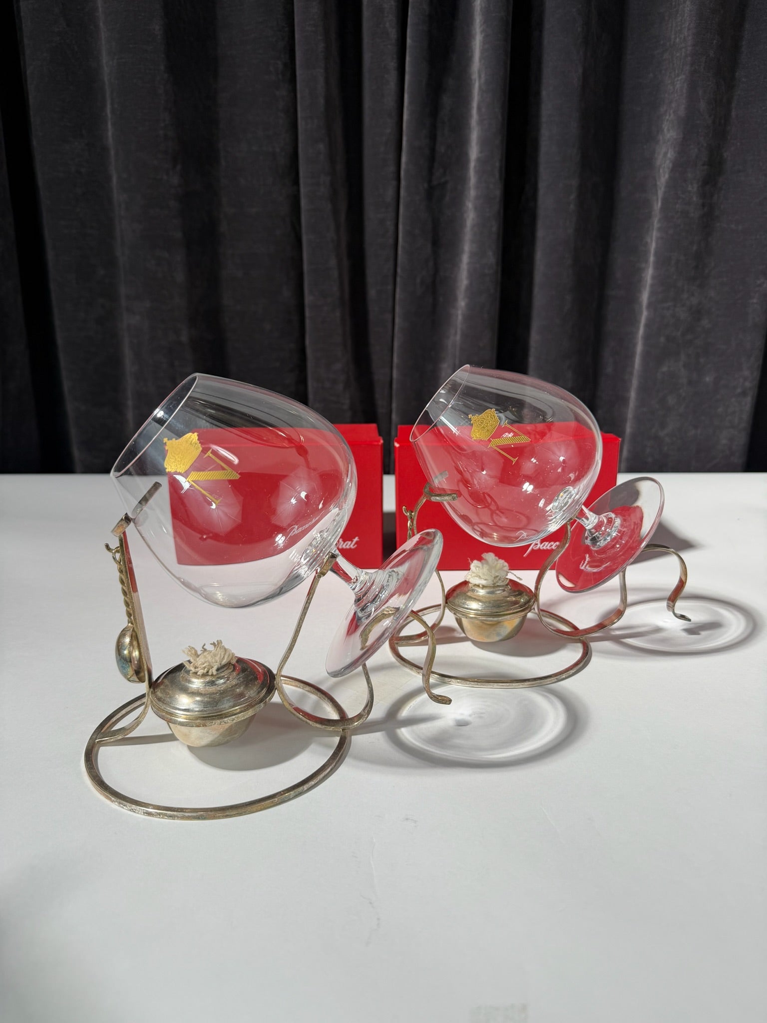 Baccarat Napoleon Brandy & Cognac Warmer Set