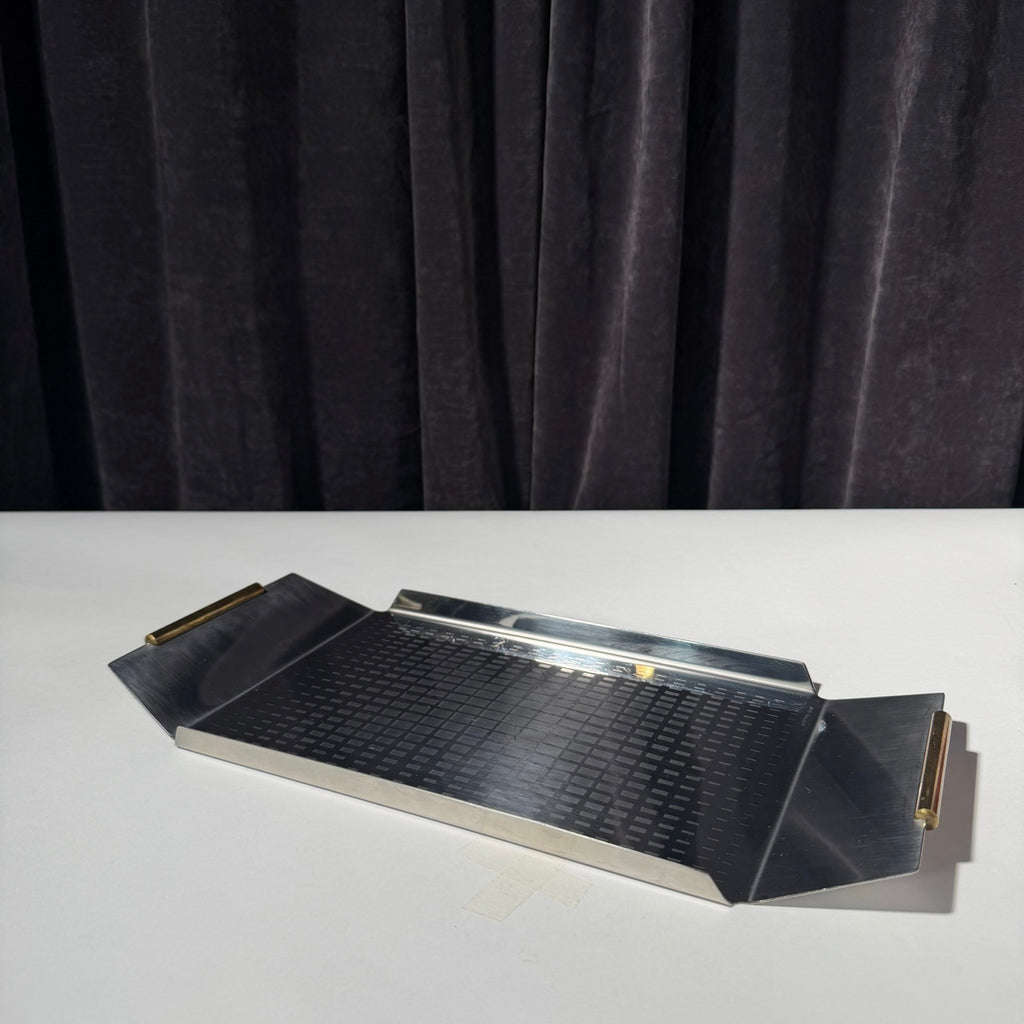 Anna Bulgheroni Chrome & Brass Serving Tray