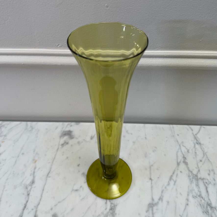 Yellow Art Glass Vessel