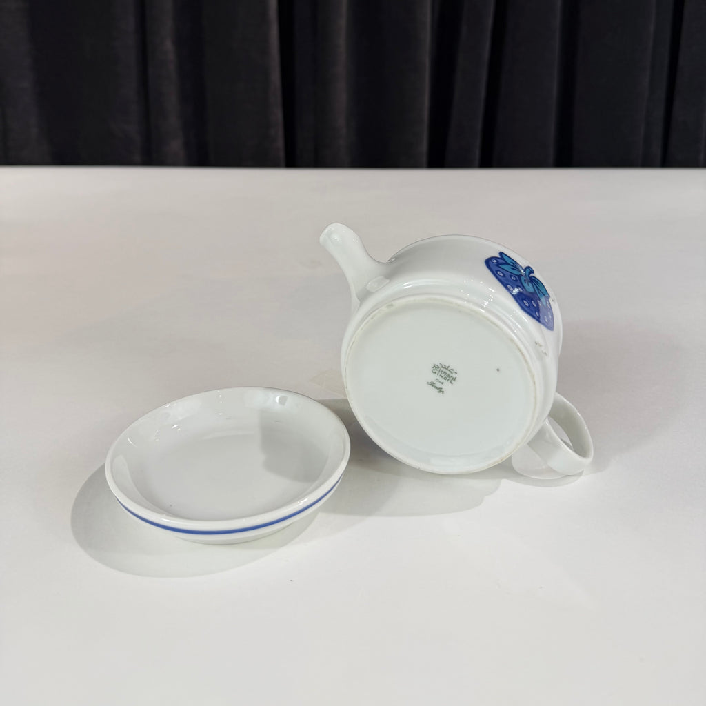 Richard Ginori "Fragoletta" Blue Strawberry Tea & Coffee Service