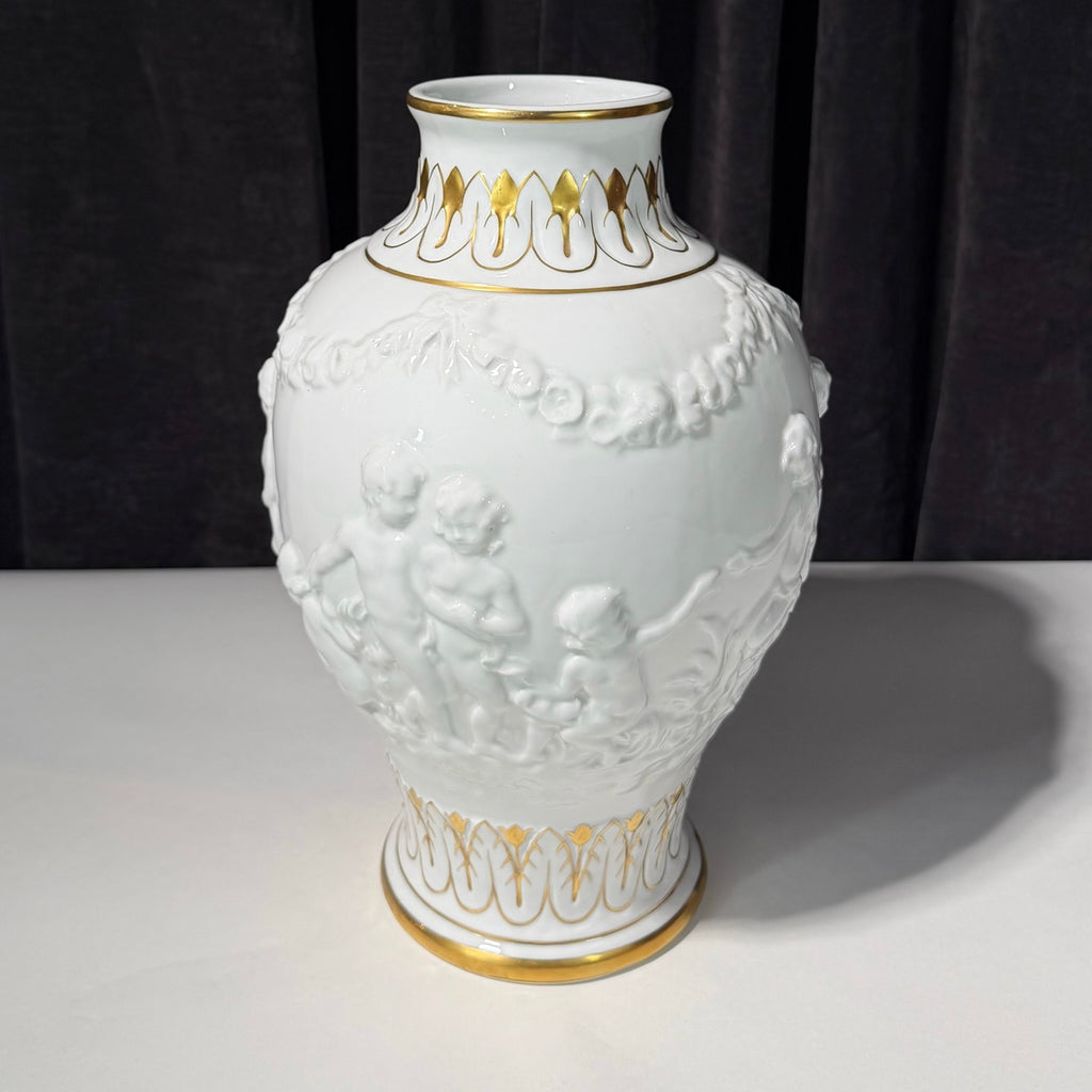 19th Century Capodimonte Glazed Ceramic Vase