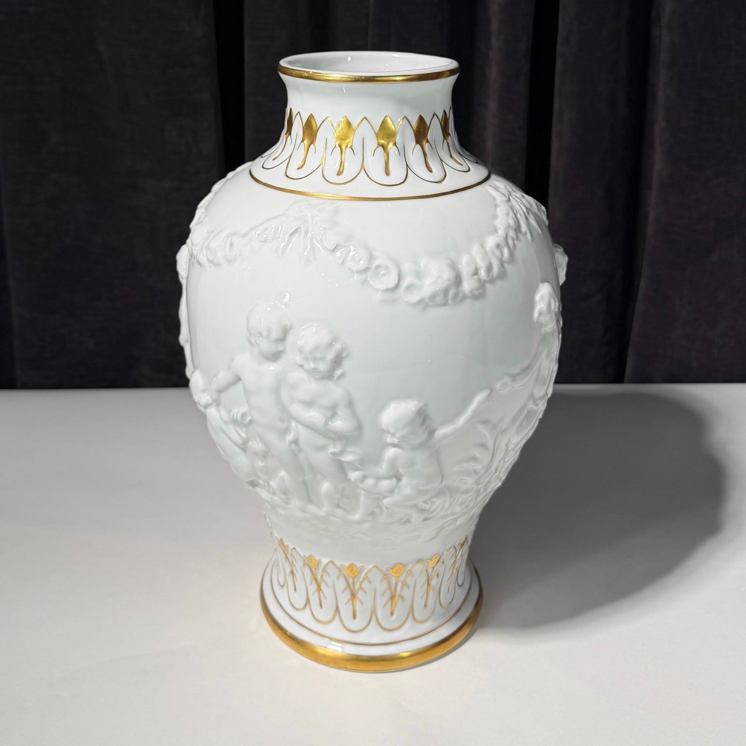 19th Century Capodimonte Glazed Ceramic Vase