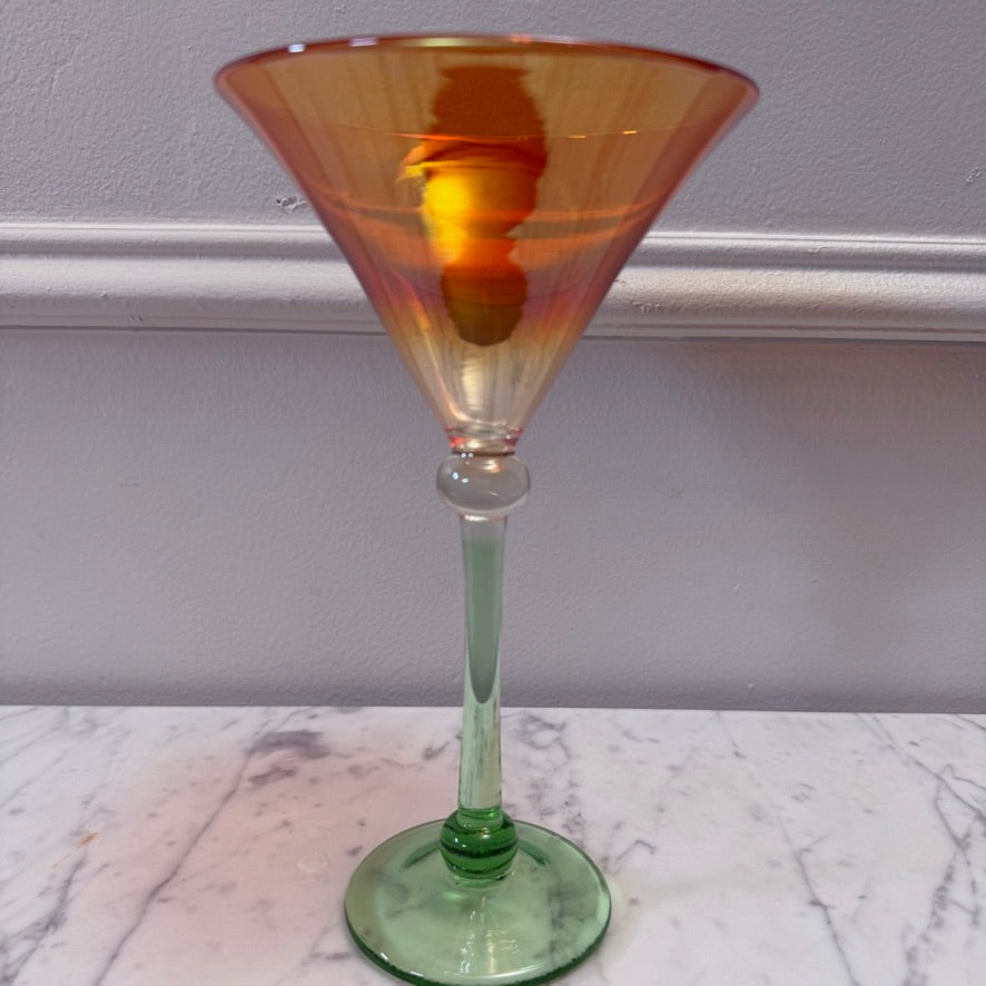 Strini Art Glass Martini Glass