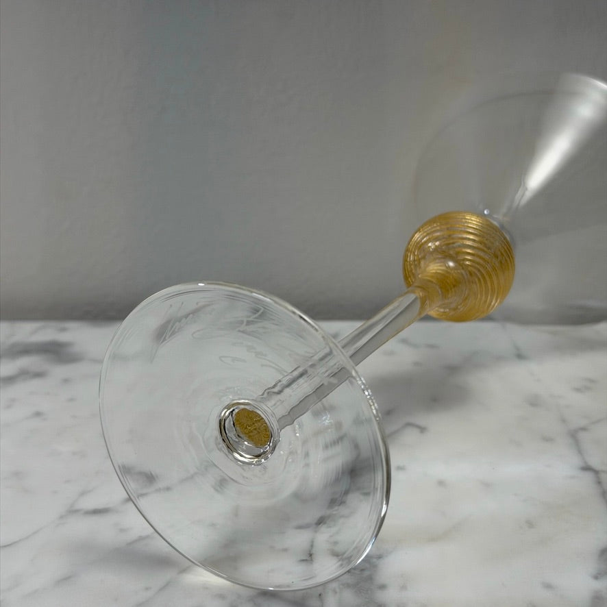 Soho Gold Martini Glass by Union Street