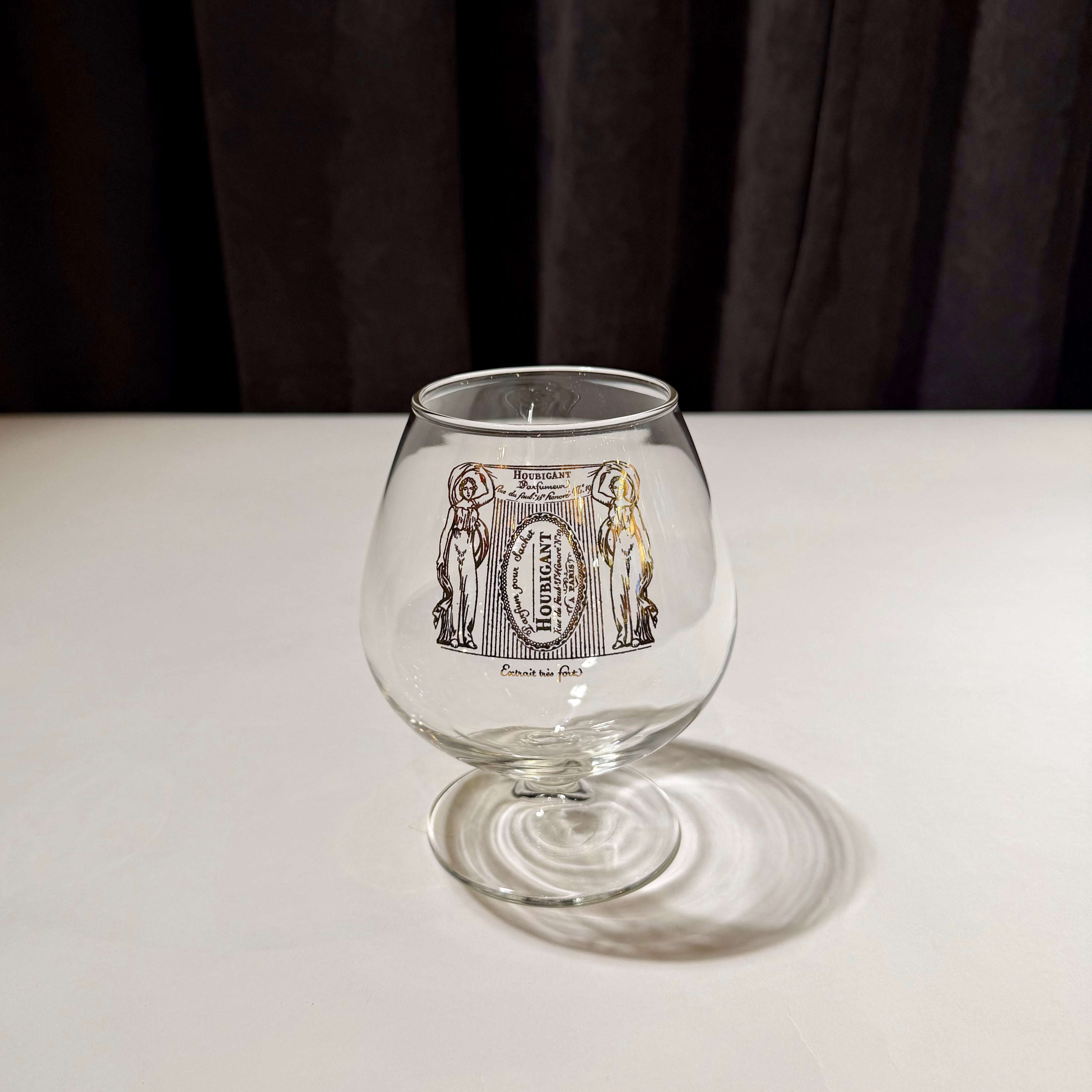 Vintage Houbigant Paris Brandy Cognac Snifter Glass