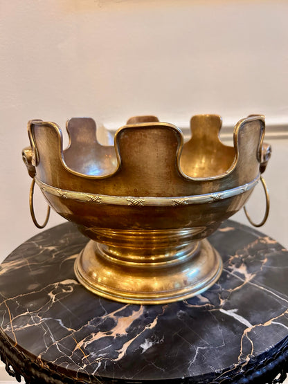 Aries Ram Brass Crown Bowl