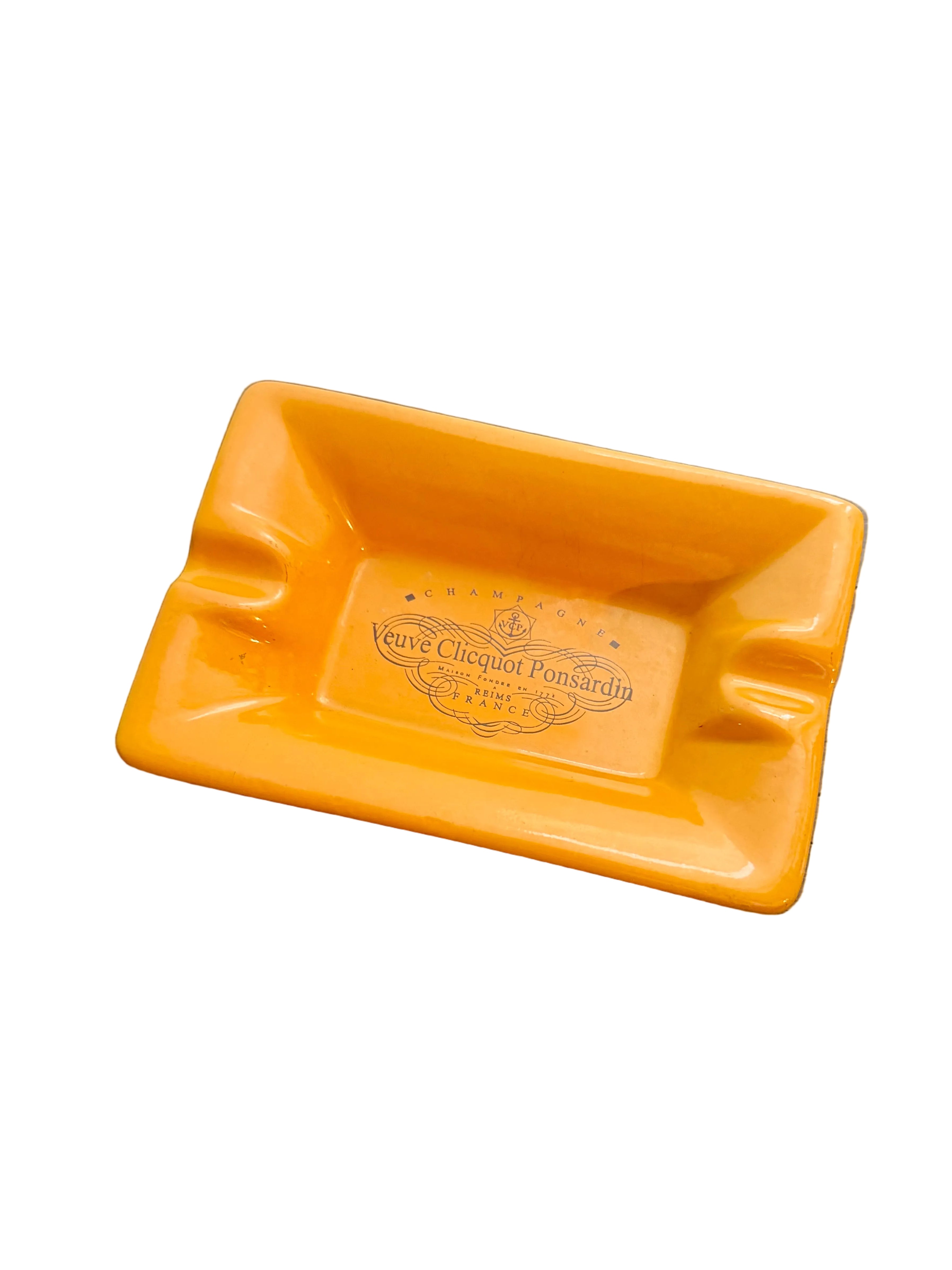 Veuve Cliquot Orange Ceramic Ash Tray