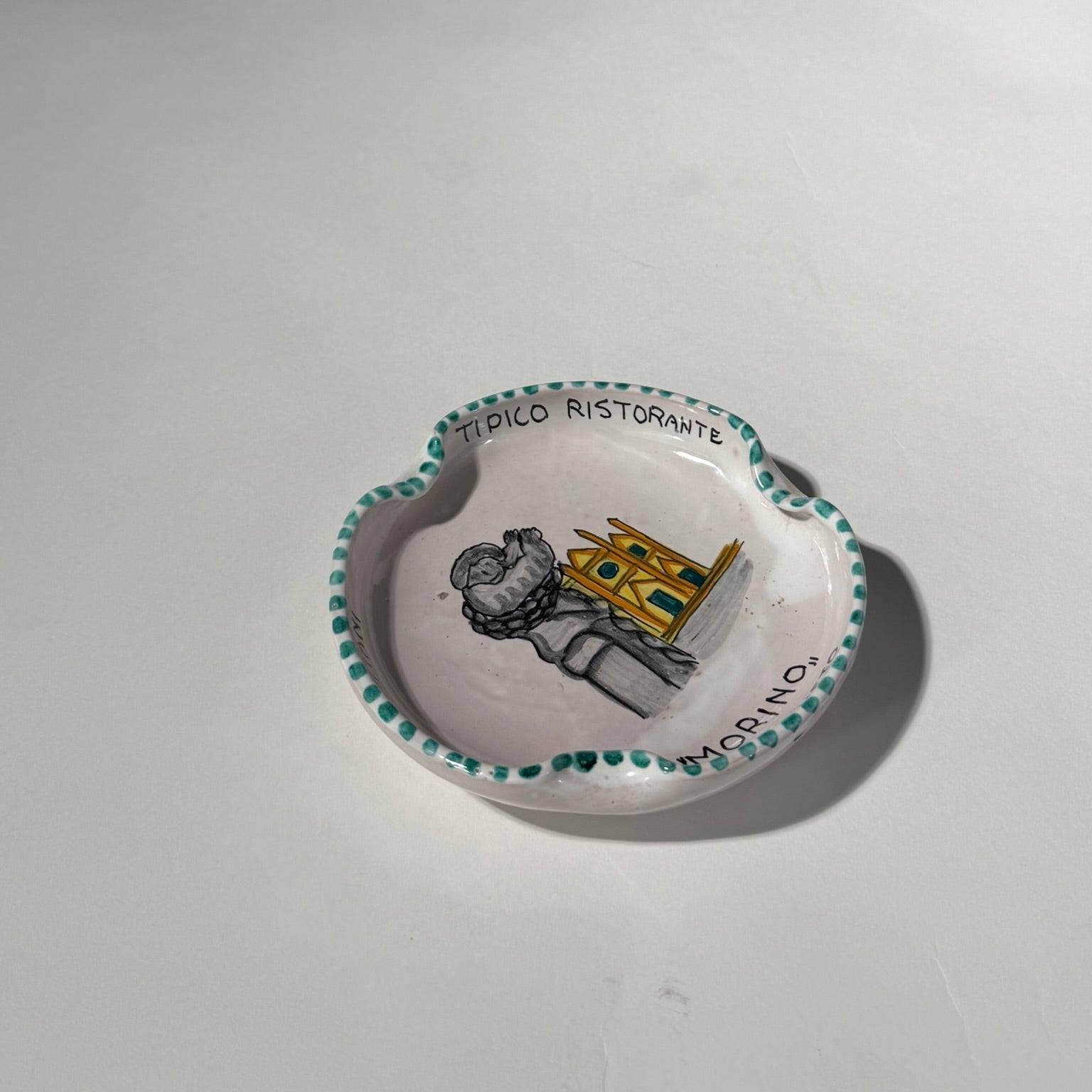 Vintage Belloni Orvieto Hotel Maitani Ceramic Dish
