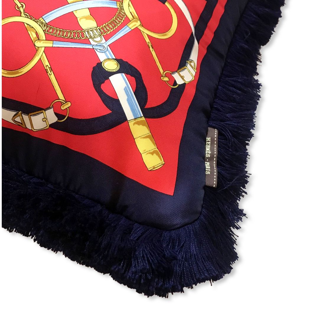 Hermès Eperon d'Or Silk Pillow