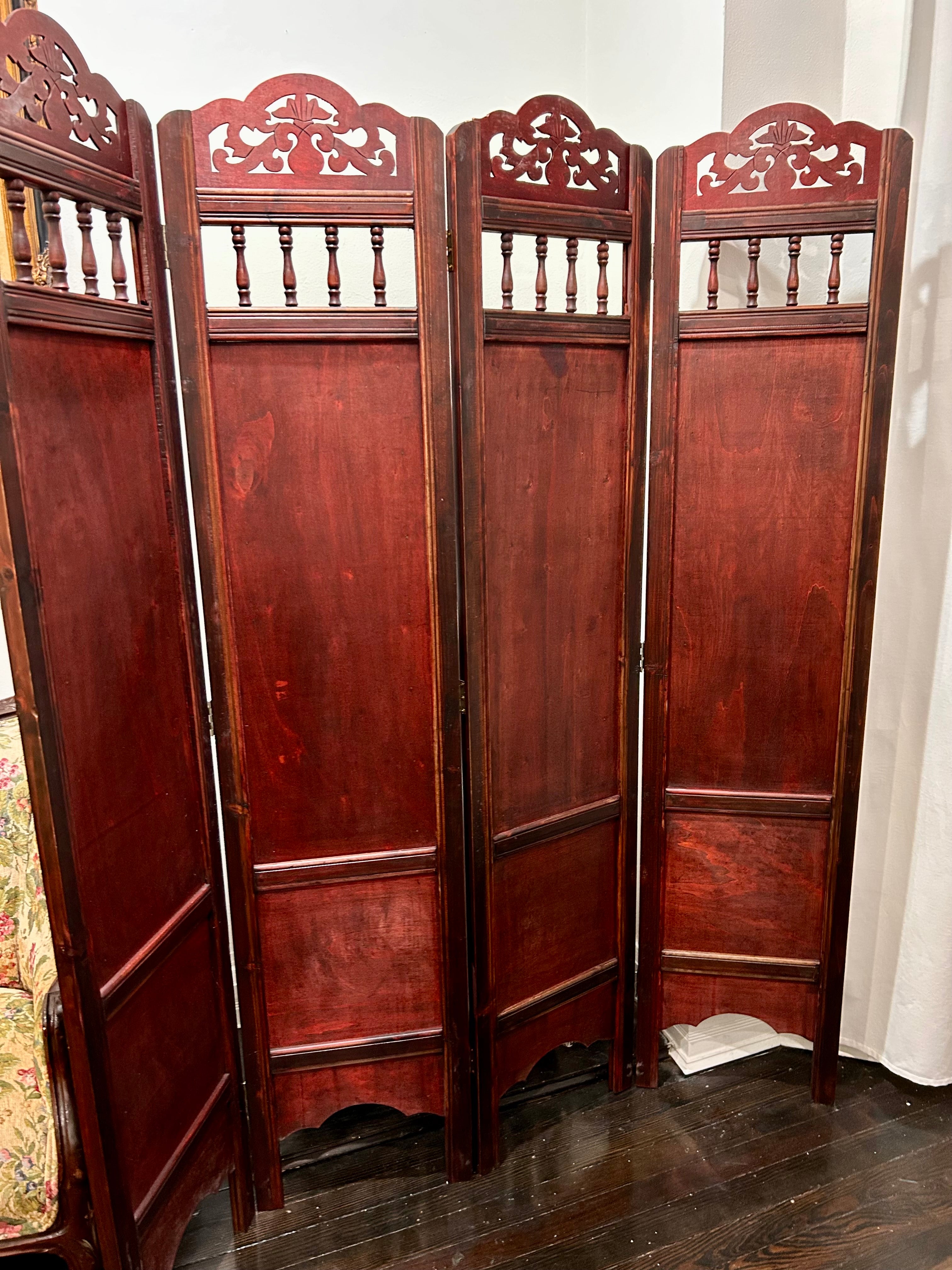 Wood and Brass Partition (Screen)