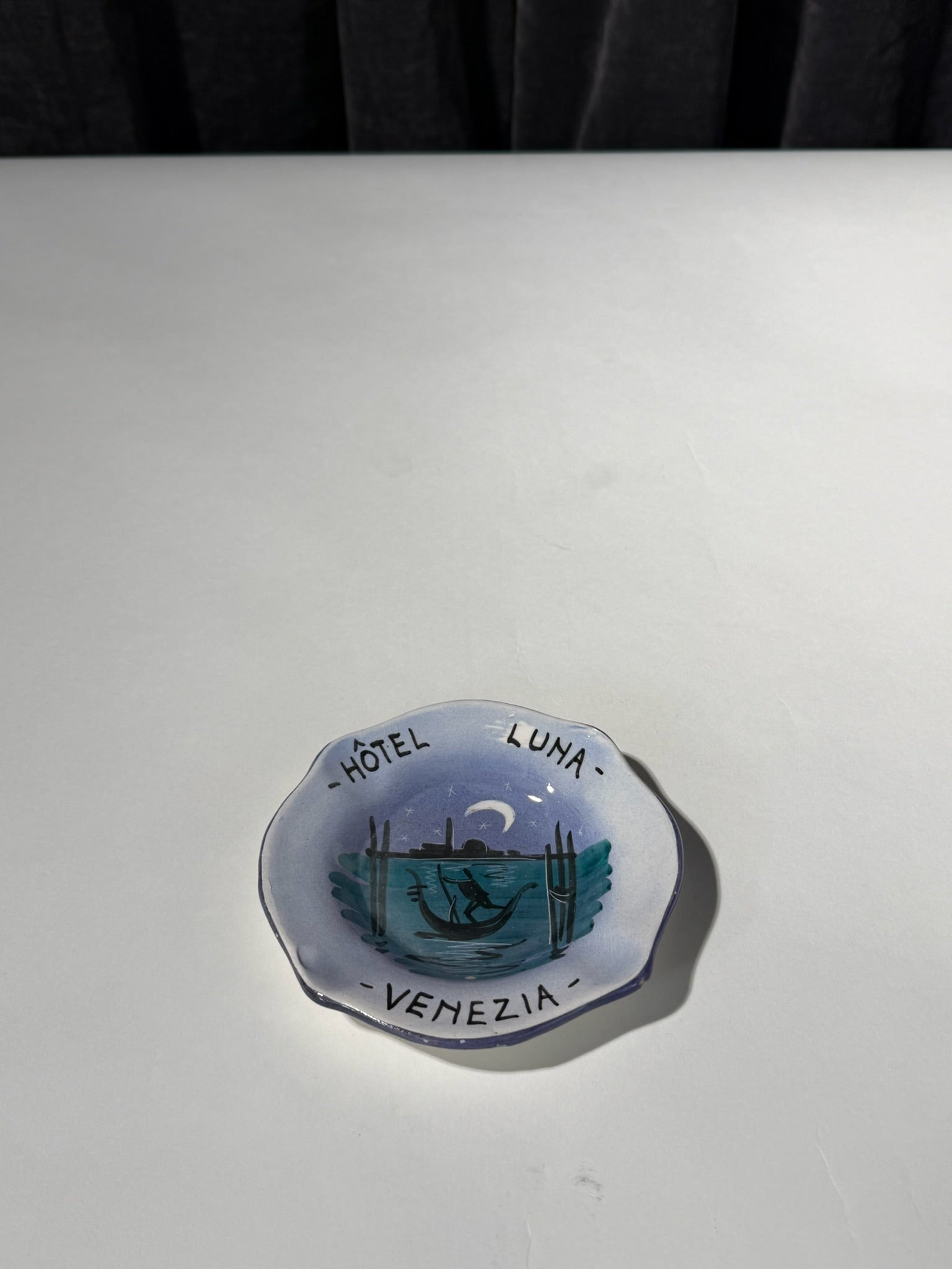 Vintage Guerrieri Murano Hôtel Luna Venezia Trinket Dish