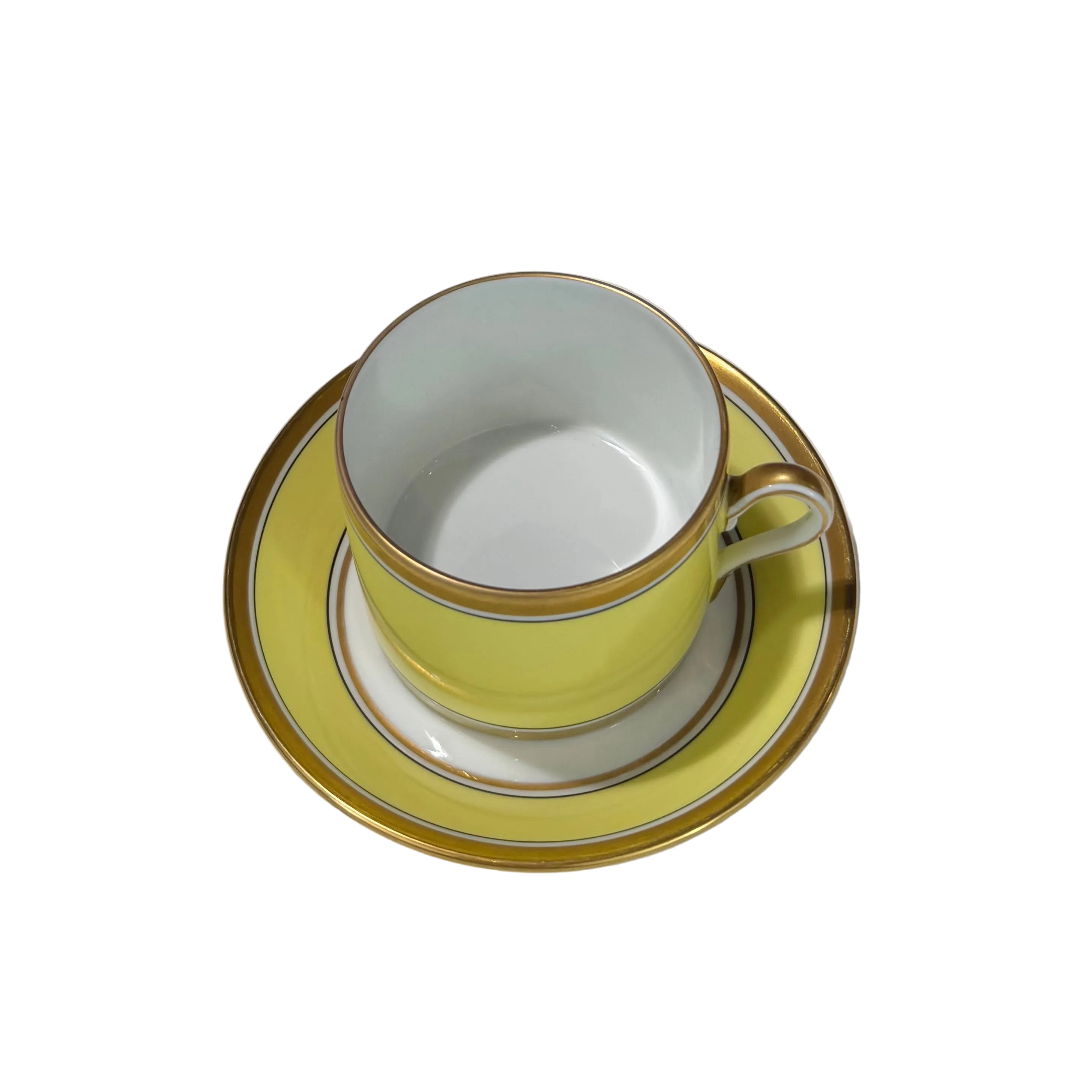 Ginori Impero Yellow  Cup and Saucer
