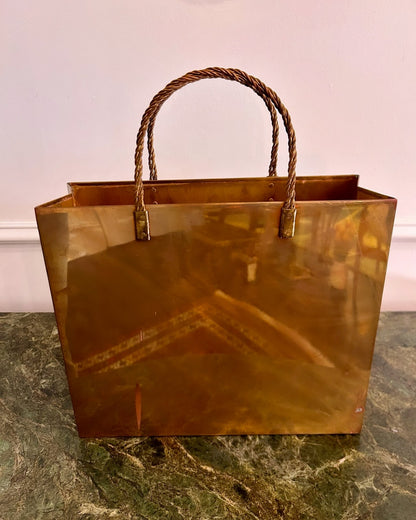 Italian Brass MCM Shopping Bag