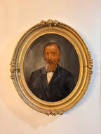 Antique Portrait Pair – 19th Century Husband & Wife