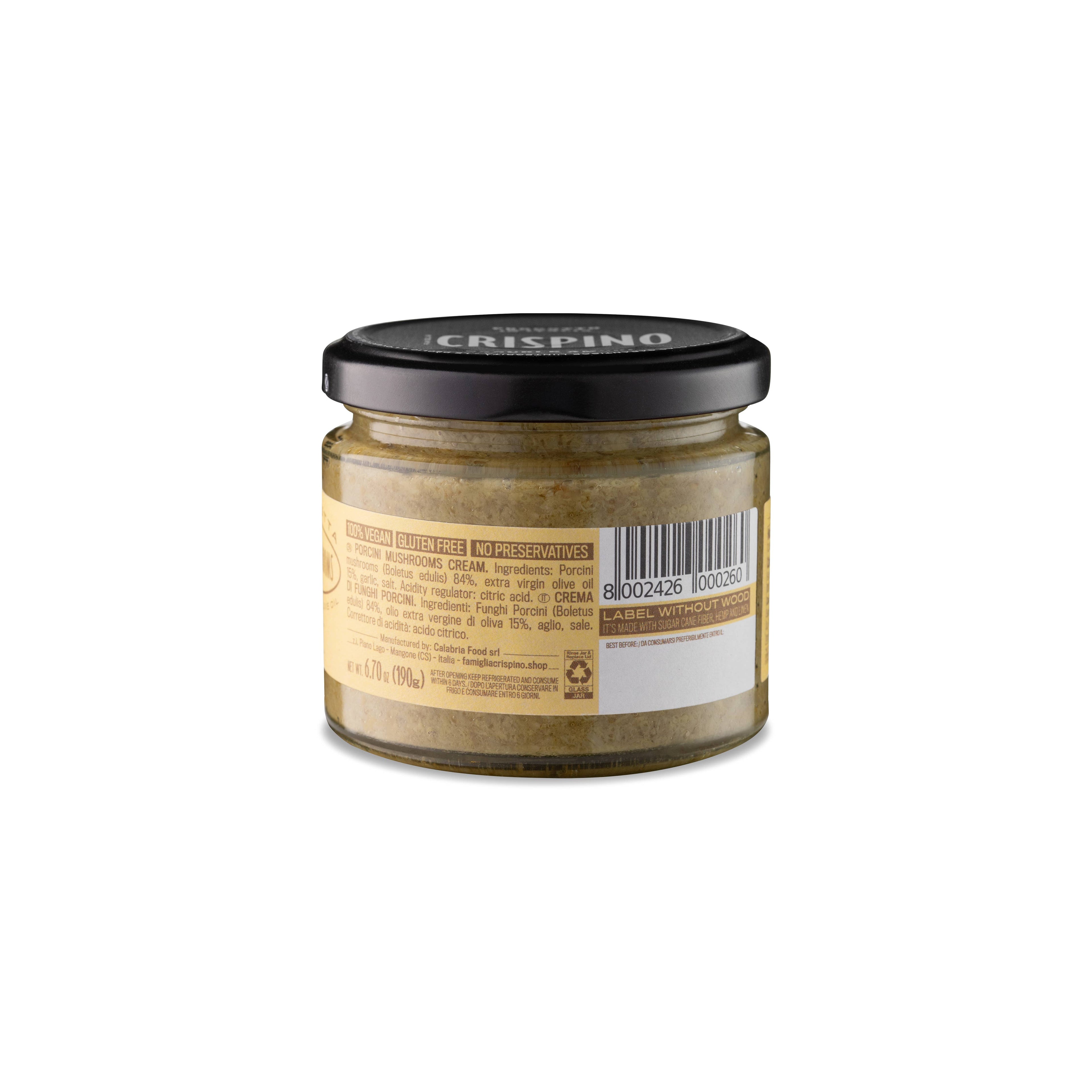 PORCINI MUSHROOMS BRUSCHETTA, Vegan, Spreadable dressing