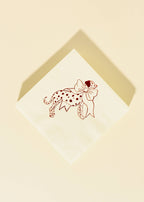 Dalmatian Red and White Napkin - Set of 20