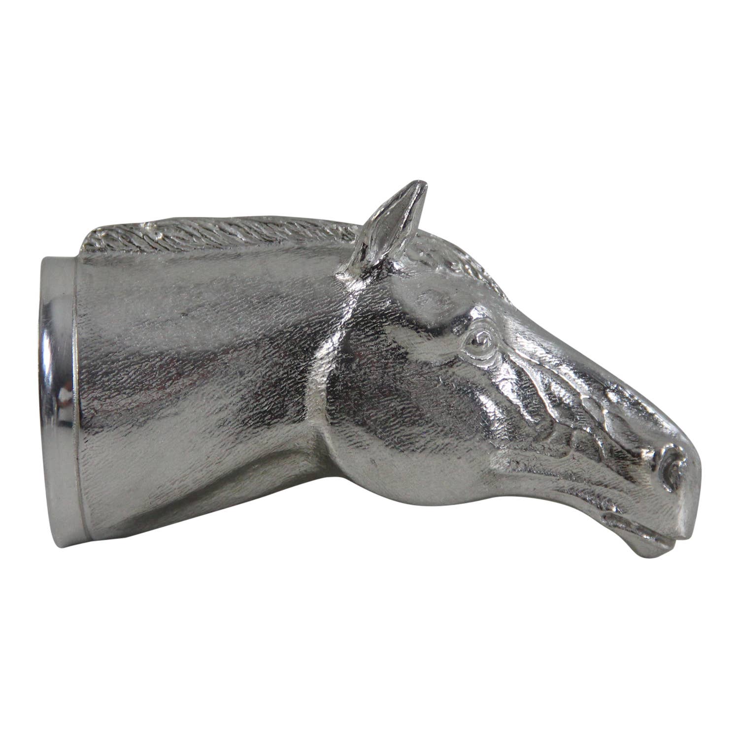 English Pewter Horse Head Jigger
