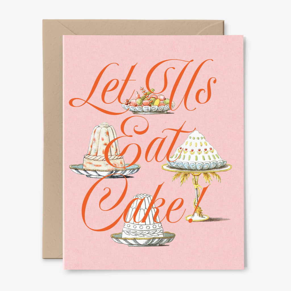 Let Us Eat Cake  | Birthday Card | Vintage Art