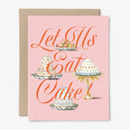 Let Us Eat Cake  | Birthday Card | Vintage Art