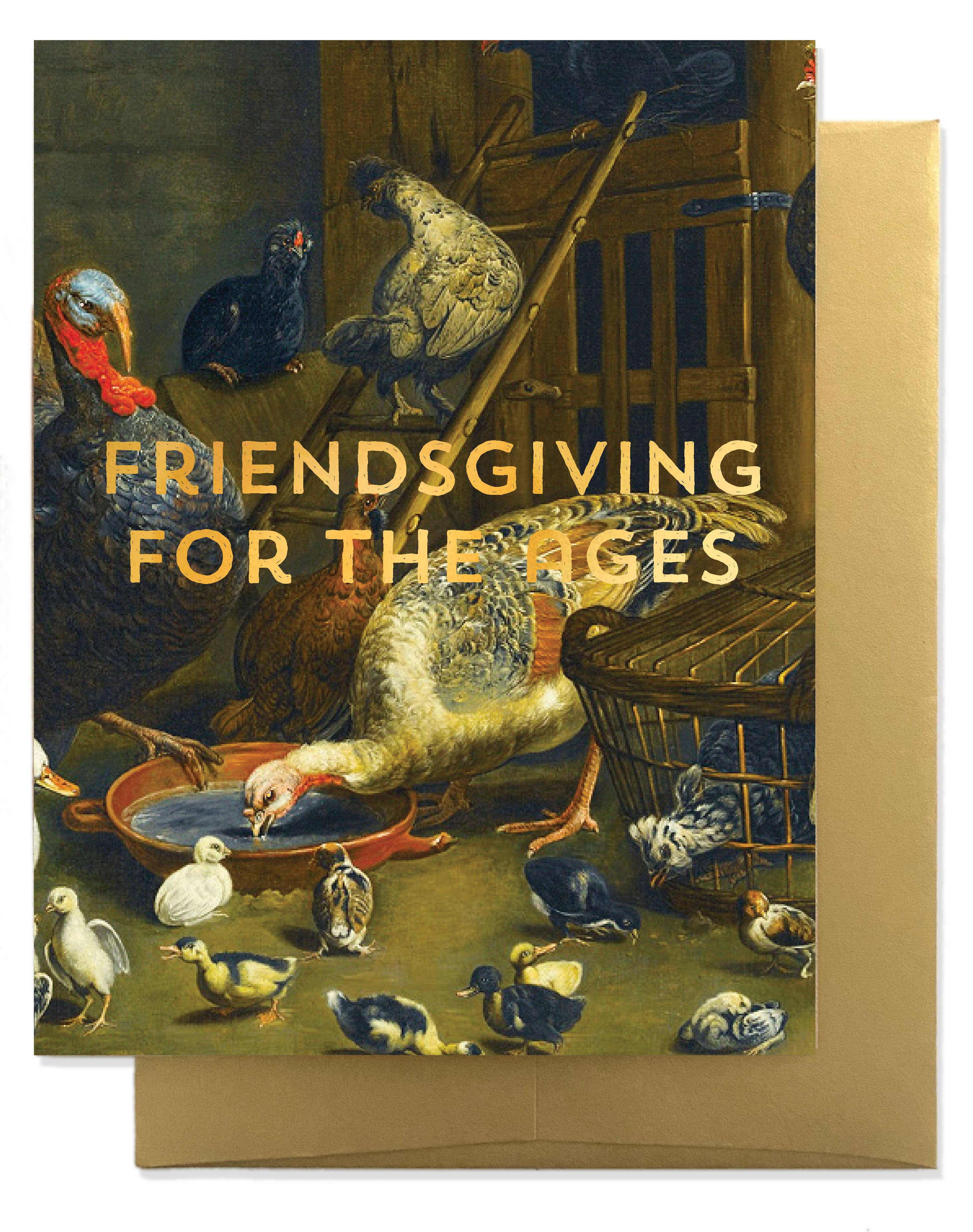 FRIENDSGIVING Greeting Card - Gold Foil