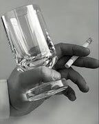 Whiskey Smoke Glass Pair by Joe Colombo